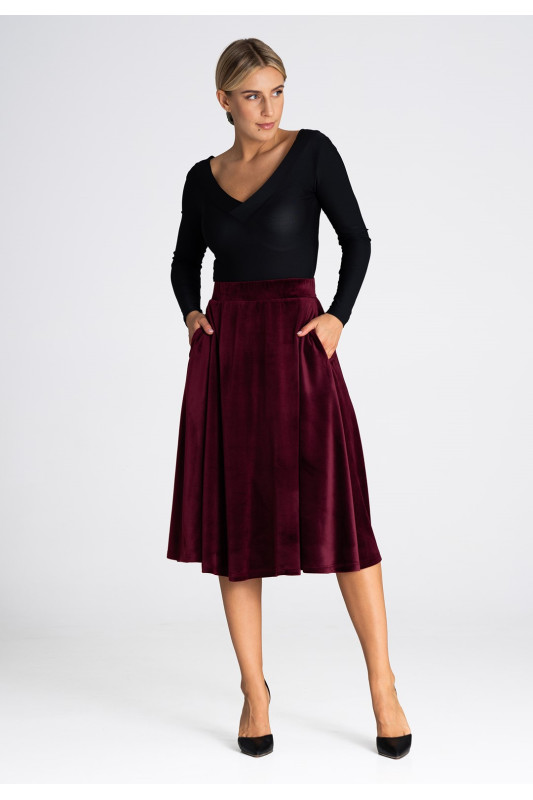 Spódnica M964 Bordo