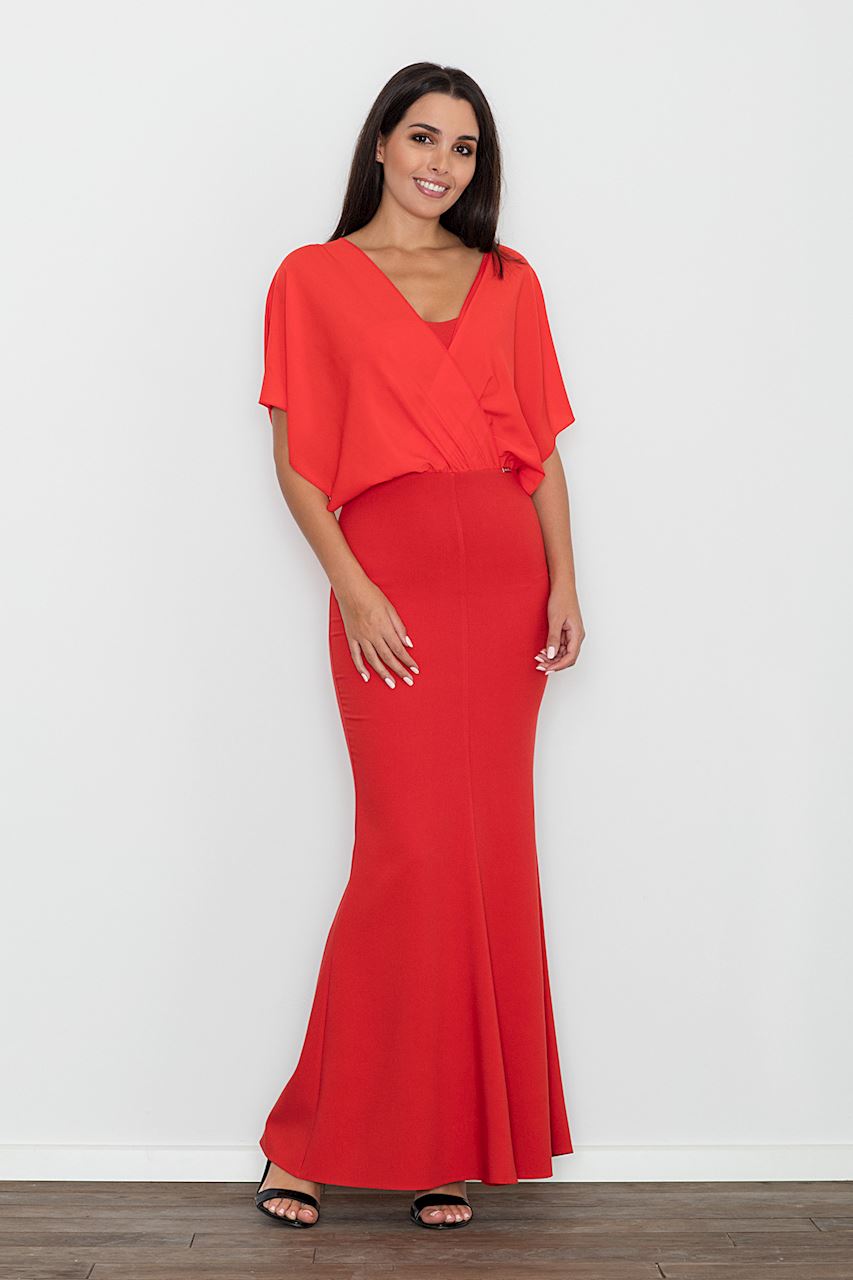 Props swear Breakdown Raudona ilga elegantiška suknelė M577