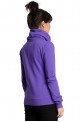 Violetinis megztinis su asimetrišku užtrauktuku
