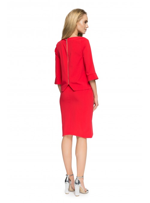 Raudonas elegantiškas sijonas